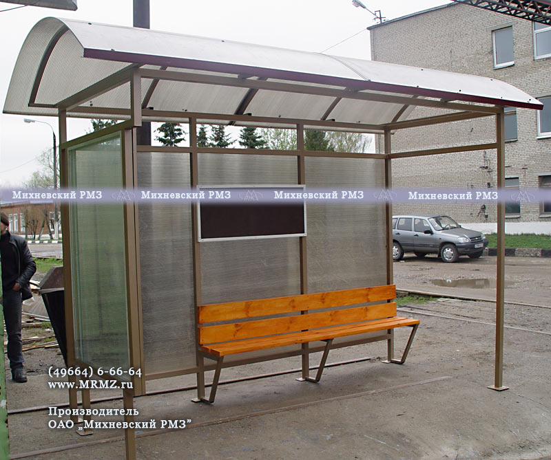 Остановочный павильон (автобусная остановка) ОМ-6